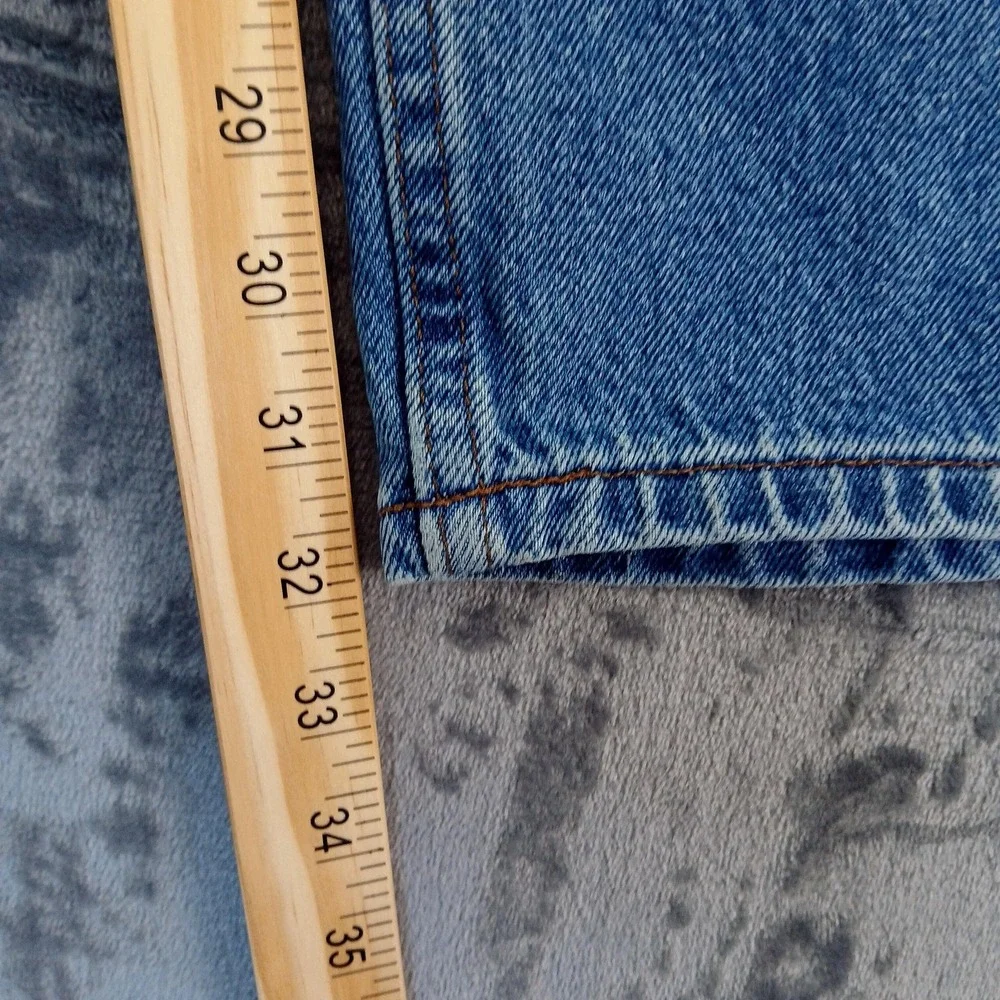 Harley-Davidson Jeans Mens 40x32 Blue Genuine MotorClothes Denim Zip Fly Biker - Picture 4 of 9